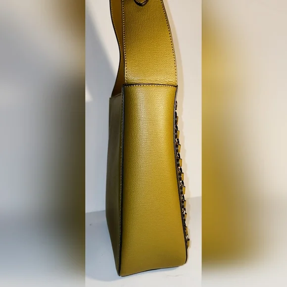 Henri bendel Green tan military shoulder bag crossbody with a bendel wallet - Picture 4 of 11